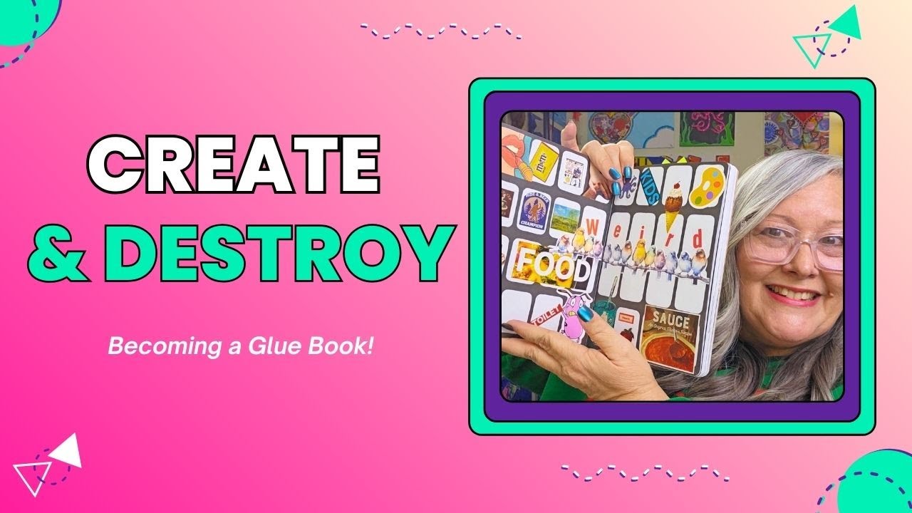 Create & Destroy Into a Glue Book?! ✂️📚💥So Many Stains!