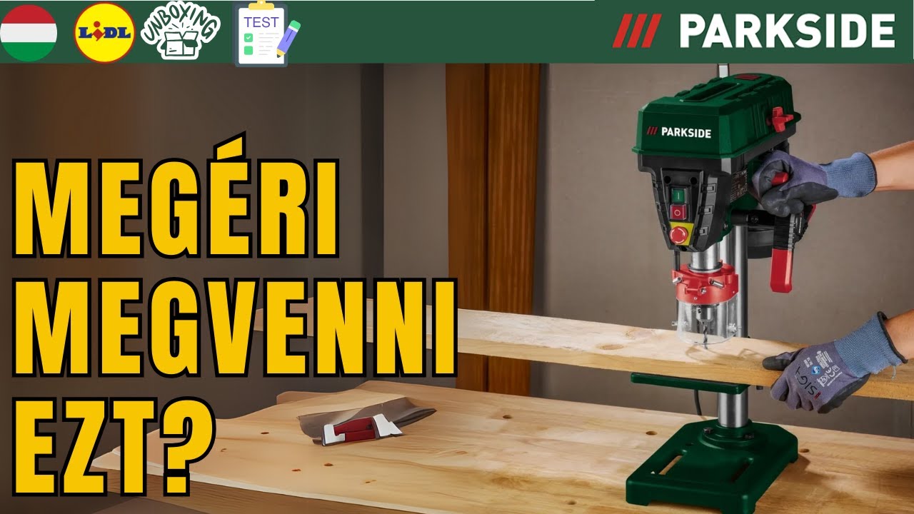 ASZTALI F&Uacute;R&Oacute;G&Eacute;P Parkside PTBM 400 D1 MAGYARORSZ&Aacute;G MAGYAR LIDL