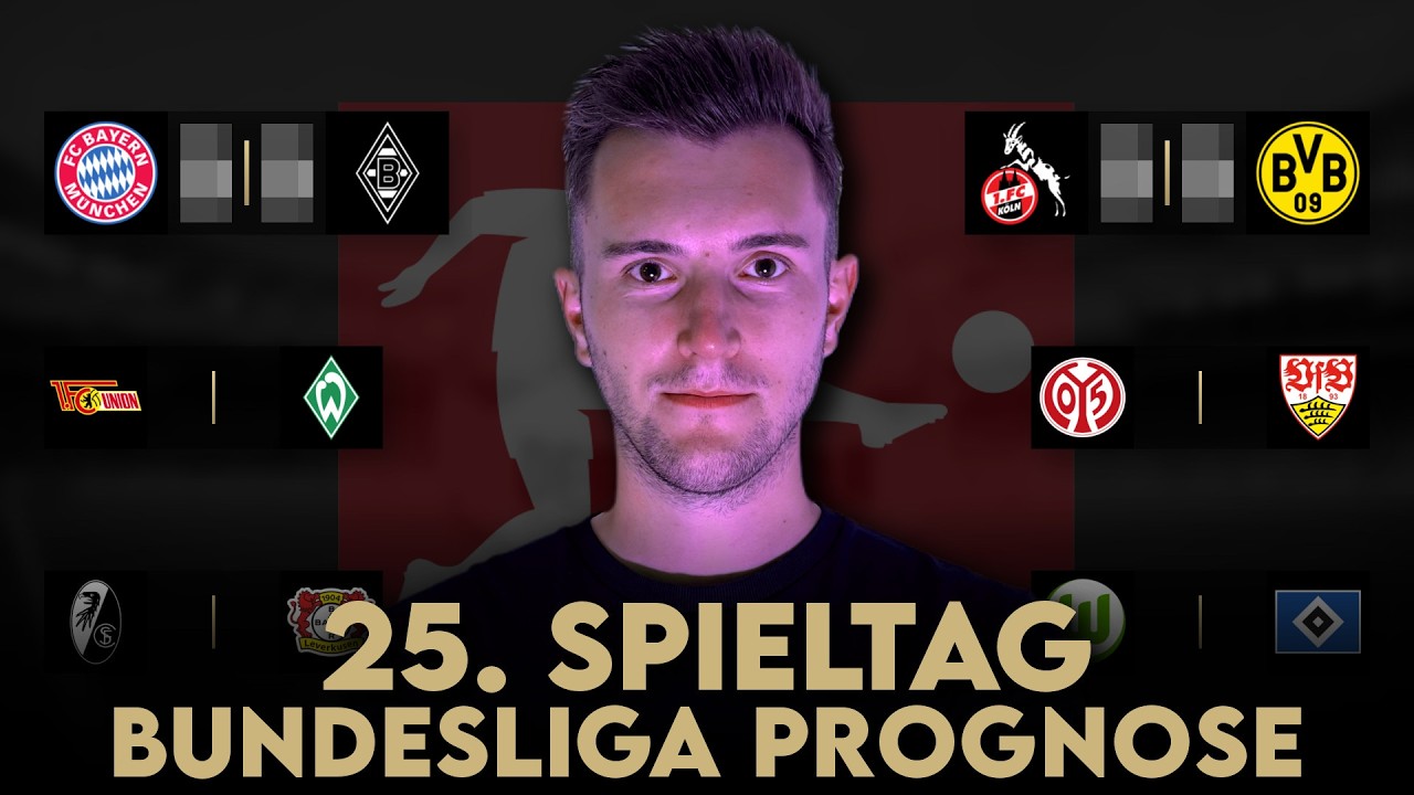 Bundesliga Prognose | 25. Spieltag Tipps & Vorschau | 2025/26