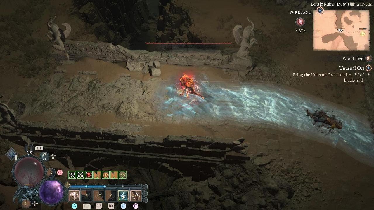Diablo IV PVP action. My lvl 89 ROGUE killing level 100's😜👌
