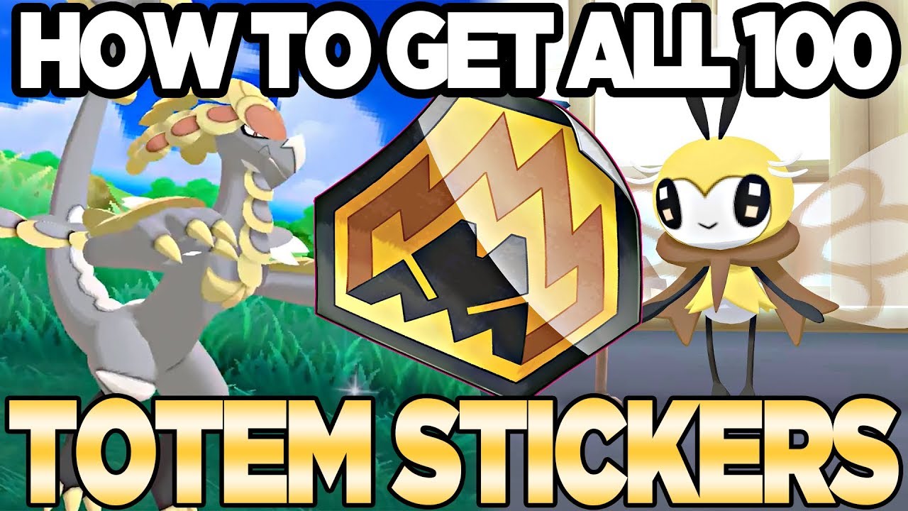 How to Get ALL 100 Totem Stickers in Pokemon Ultra Sun and Moon | Austin John Plays