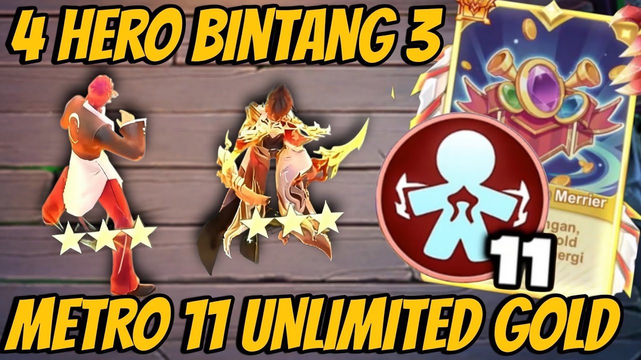 METRO 11 SINERGI + MORE THE MARIER ASLI GOLD GA ABIS ABIS BIKIN 4 HERO BINTANG 3