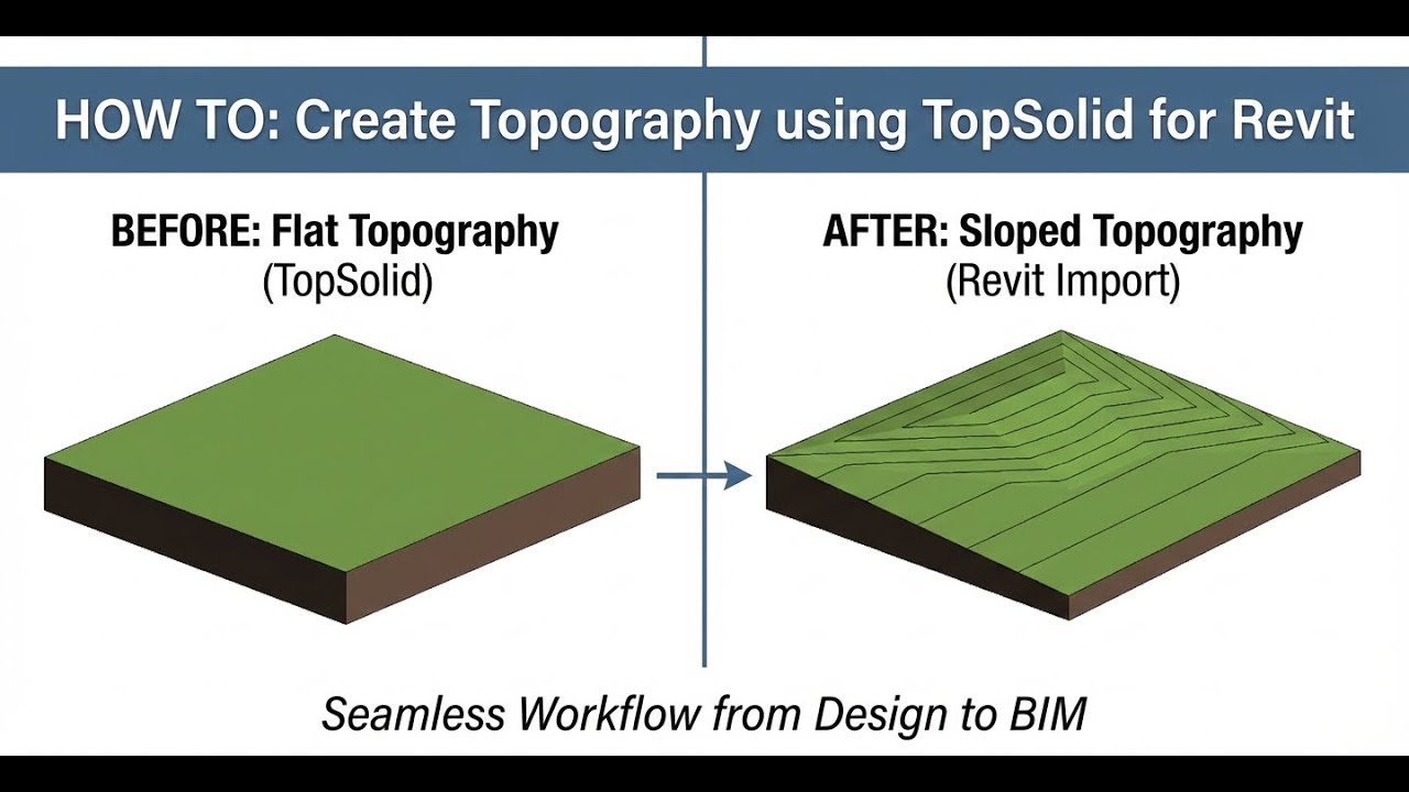 Изучите основы топографии в Revit: создание топосолид, добавление точек, создание уклонов.