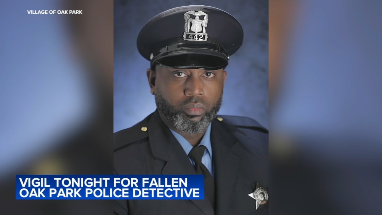 LIVE: Vigil for fallen Oak Park Police Detective Allan Reddins