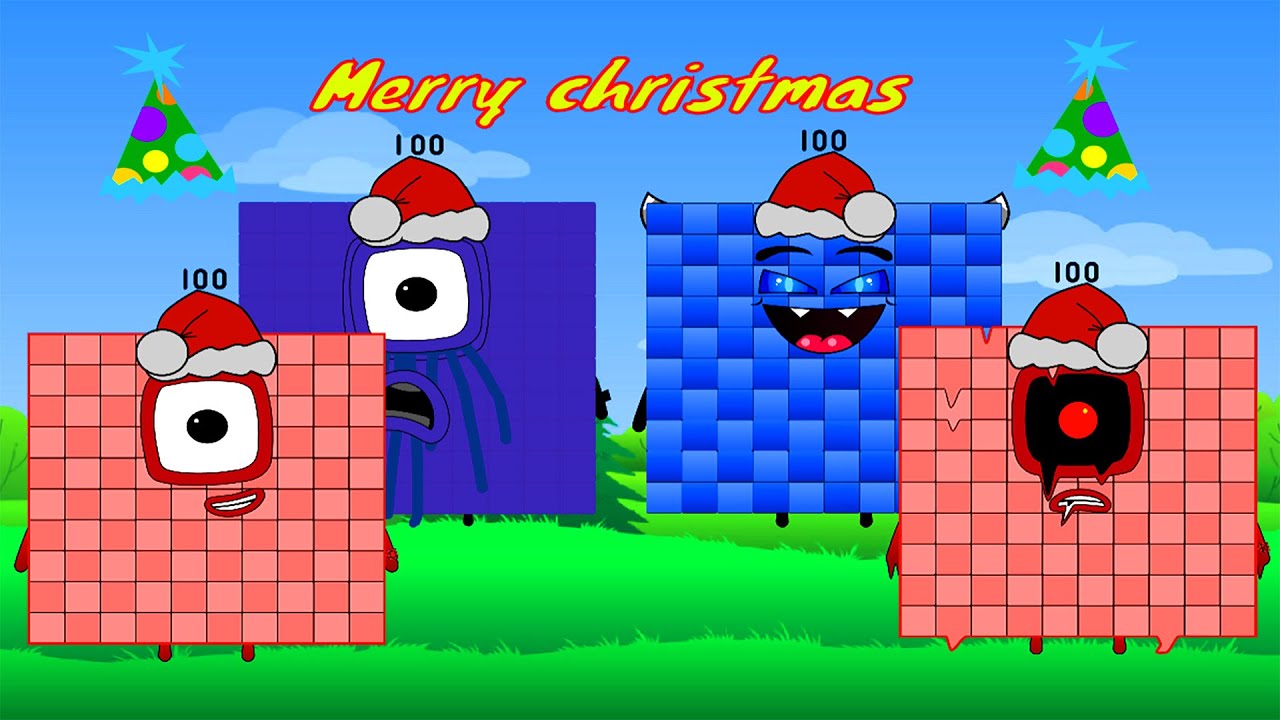 Phobiablocks vs Numberblock vs Difficultyblocks vs Uncanny Blocks Band (1 - 100) Merry christmas