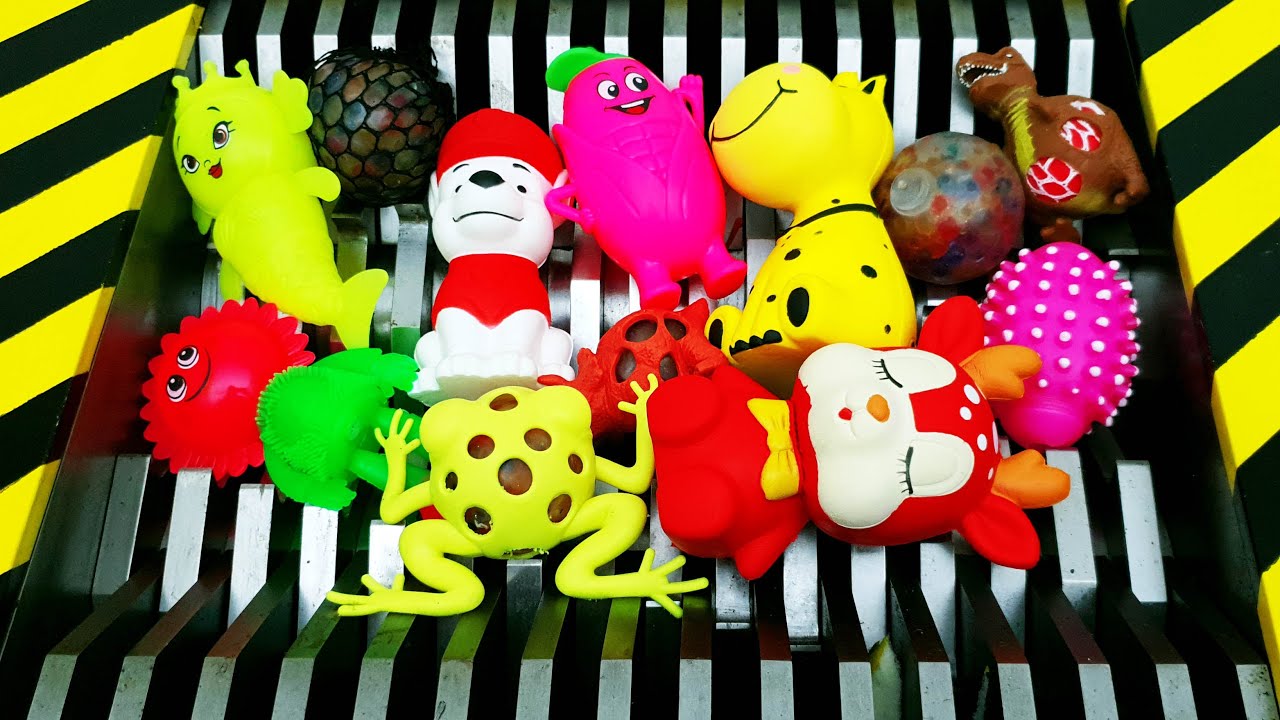 Sredding Squishy Orbeez Frog! Orbeez Slime AntiStress Ball toy Destroyed! What's Inside?!