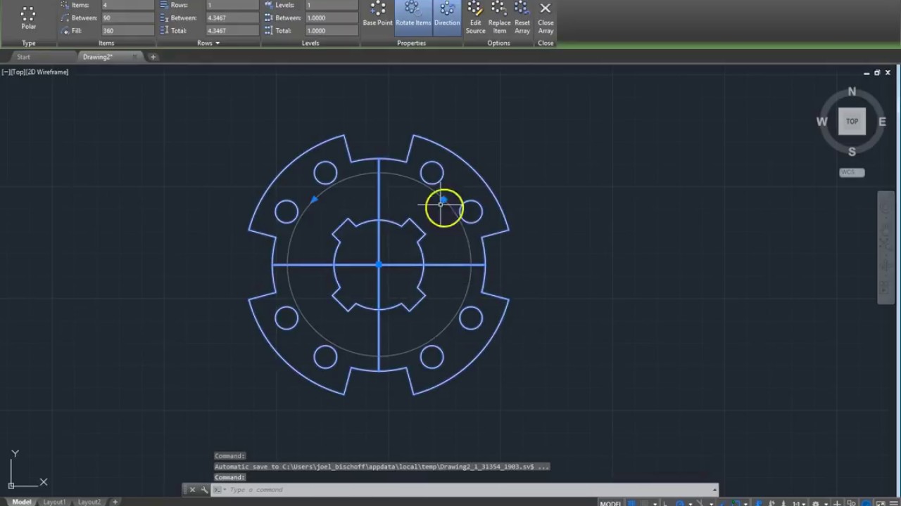 Learn to Draw in AutoCAD- Friction Plate