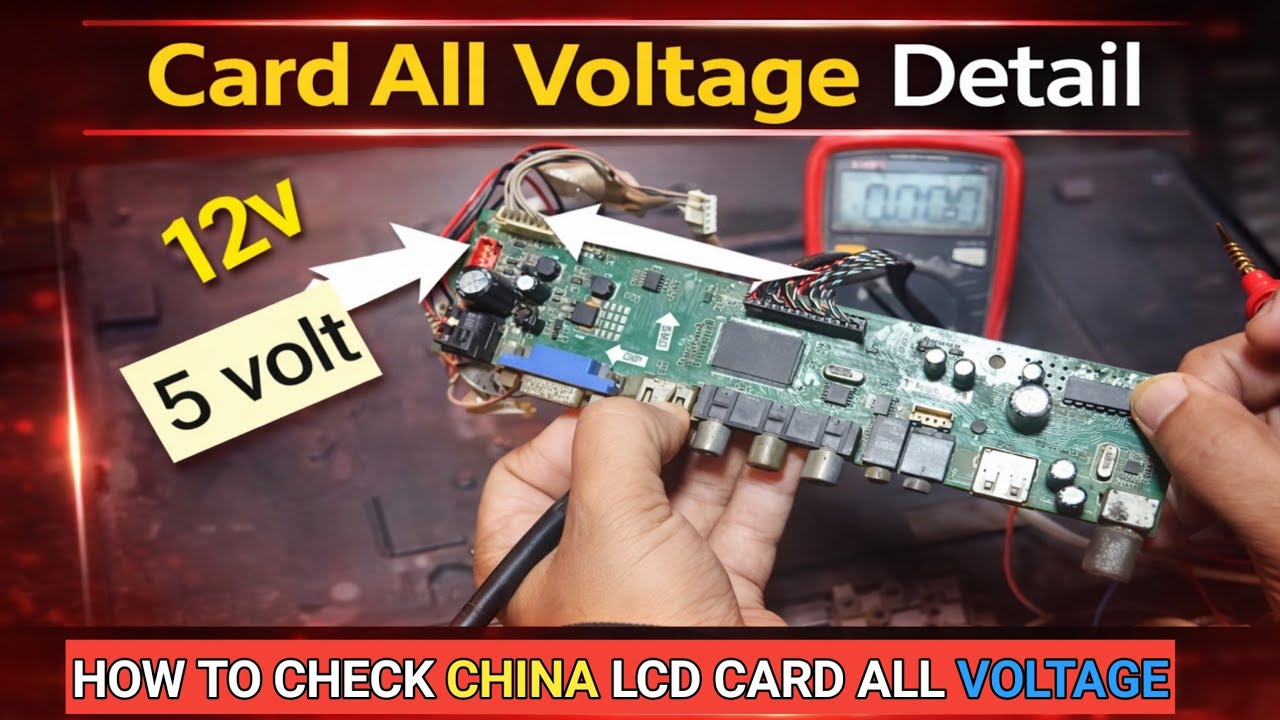 TR.85.031 lcd universal board voltage detail | China Lcd Card Voltage Kaise Chech Kre 