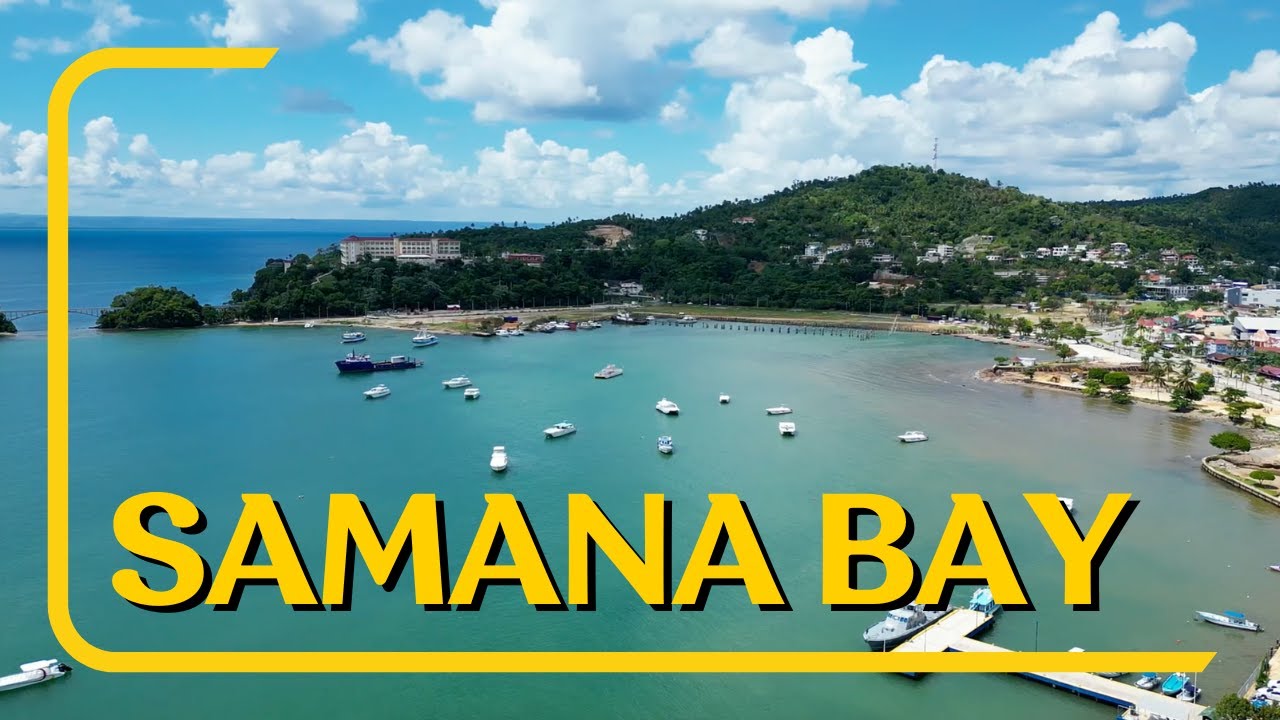 Stunning Aerial Views of Saman&aacute; Bay | Drone Footage | Dominican Republic