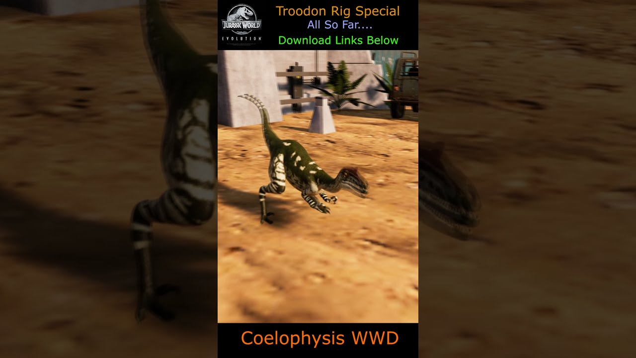TROODON Rig New Species Compilation - Download Links Included - JWE Mods - #shorts