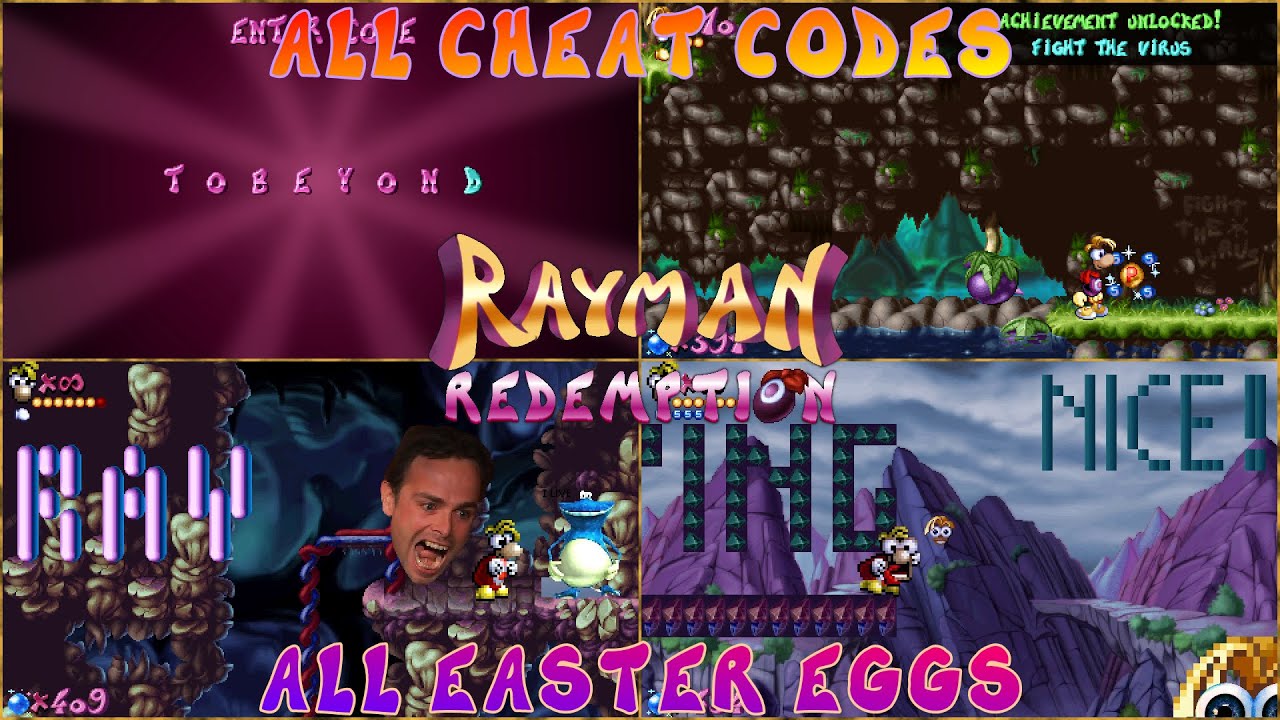 Rayman Redemption - ALL Cheats Codes and Easter Eggs (v1.1.4)