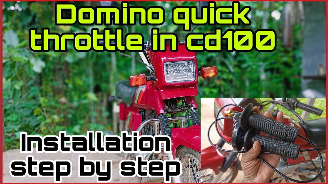 Domino quick throttle installation in cd100 | full details | kannada | @mtkannada