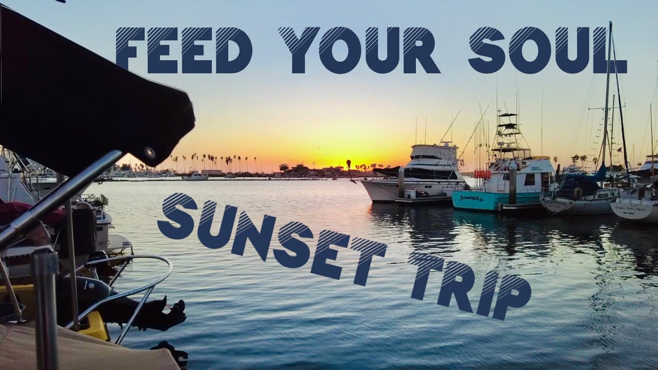 BEAUTIFUL SCENES WITH CALMING MUSIC  | A Relaxing Sunset Boat Tour Around the Fiesta Island - Ep.6
