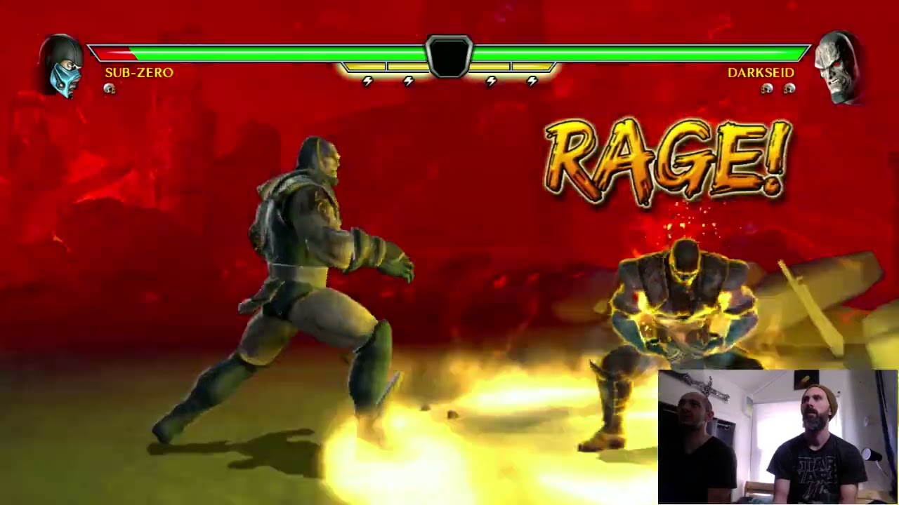 Sub Zero fights Darkseid- Mortal Kombat VS DC Universe