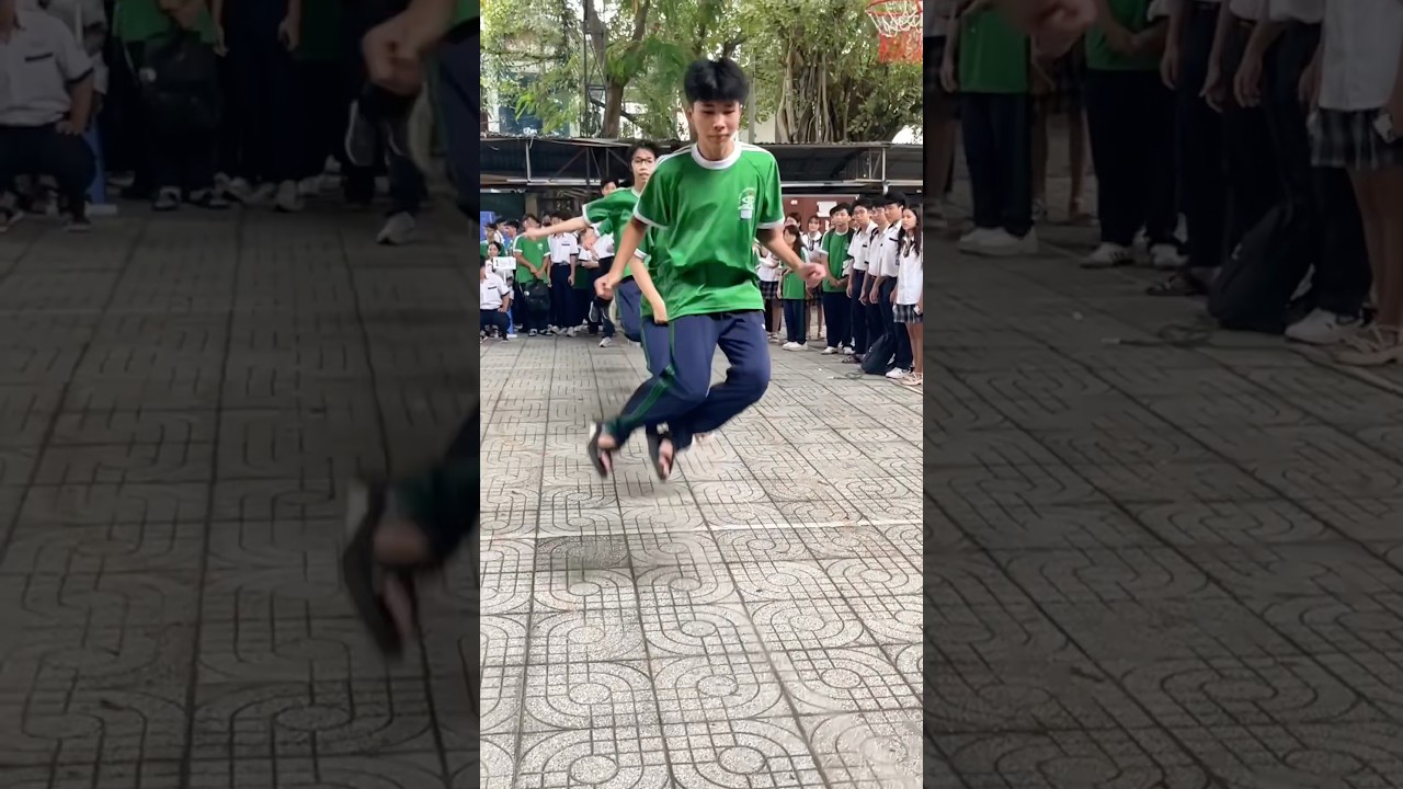 Trường THPT Phan Đăng Lưu tổ chức hoạt động thể thao nhảy d&acirc;y tập thể | Học Sinh tăng cường sức khỏe