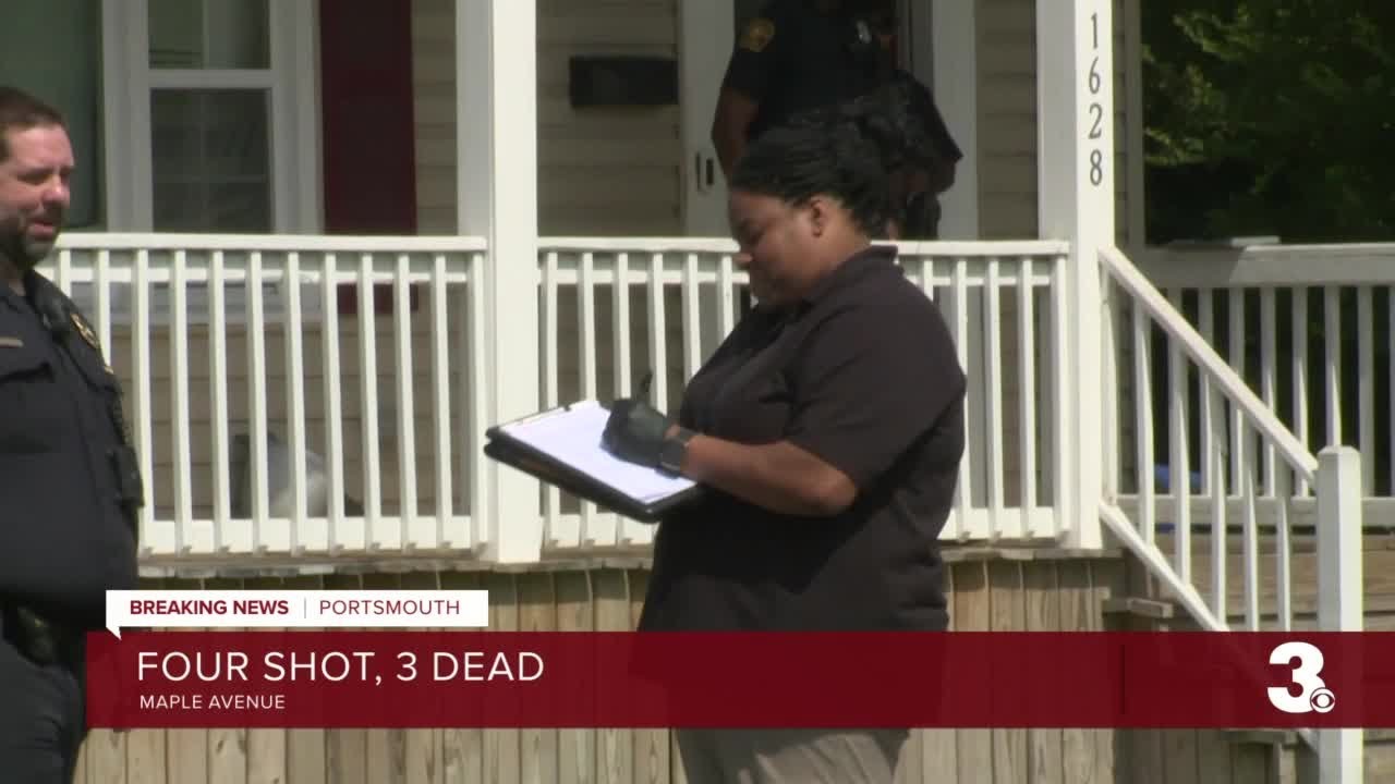 4 shot, 3 dead in Portsmouth shooting