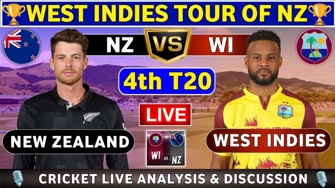 New Zealand vs West Indies, 4th T20 Match Analysis and Discussion WI tour of NZ 2025