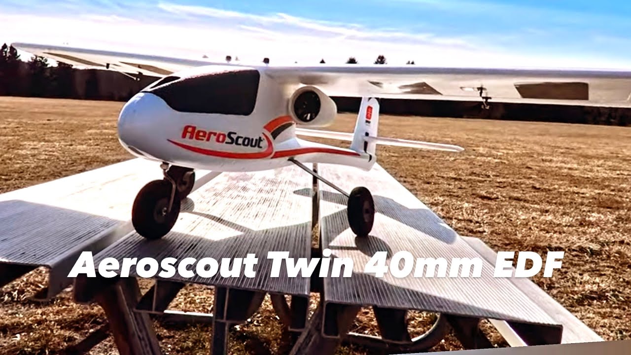 Aeroscout twin 40mm EDF system. 3d printer files available!