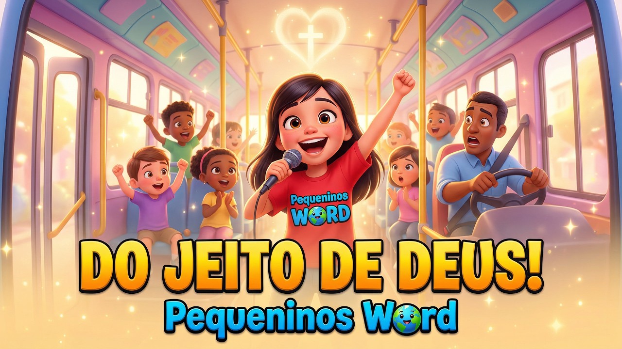 Do Jeito de Deus 🚍✨ | Louvor Infantil Gospel | Pequeninos Word