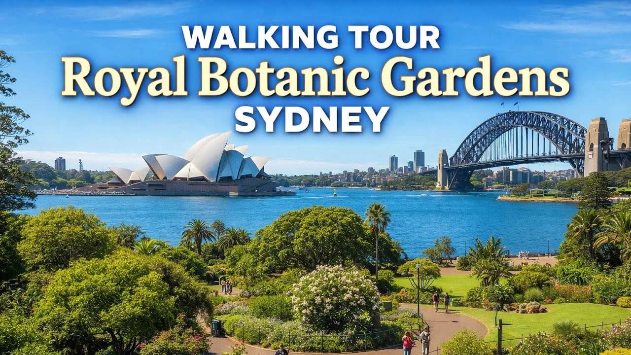Walking Tour of Royal Botanic Gardens & Mrs Macquarie Chair Sydney🌿🌴🌳 