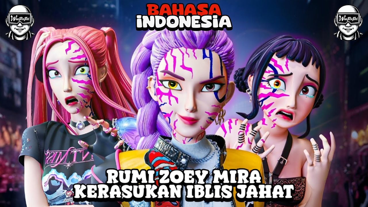 DUBBING INDONESIA: RUMI, ZOEY, & MIRA KERASUKAN IBLIS JAHAT - ANIMASI KPOP DEMON HUNTERS