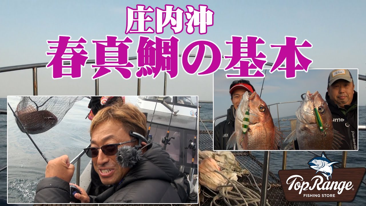 【日本海・庄内沖】春真鯛の基本の動画だ～！