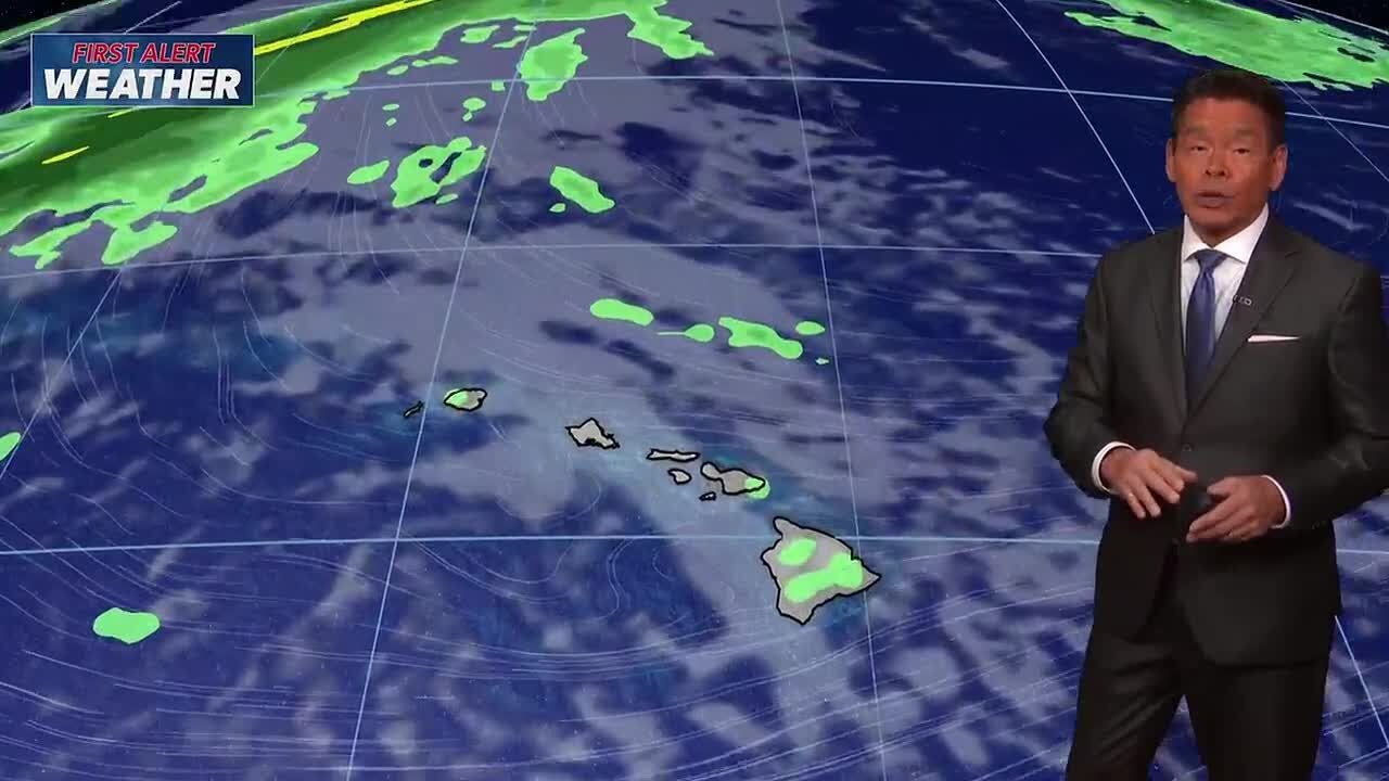 Decreasing winds, increasing chance of showers in the coming week