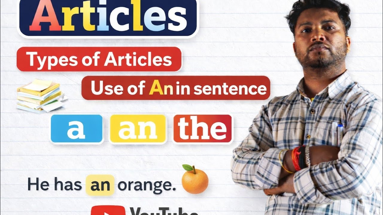 Grammar Foundation class All Exam Basic Hindi to English learning skills||  Article||types||Part2||