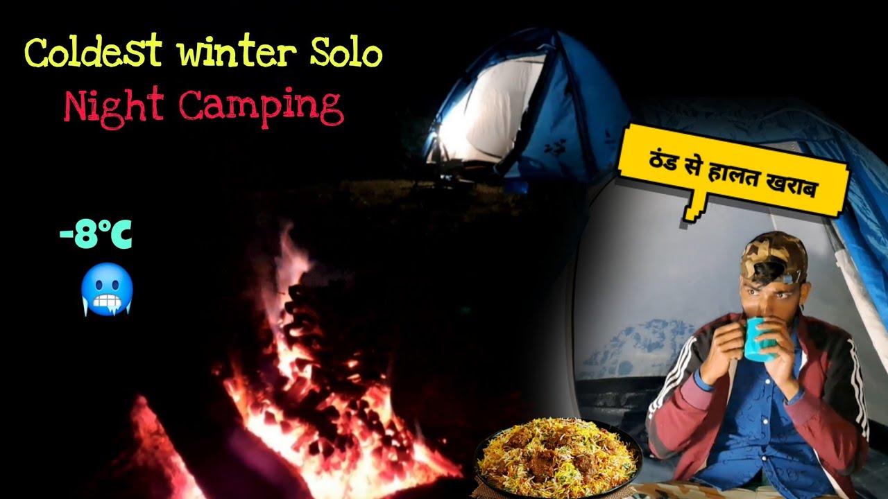 Pre-Wintar Solo Night Camping in the forest || Winter Camping in India || Camping India || survival 