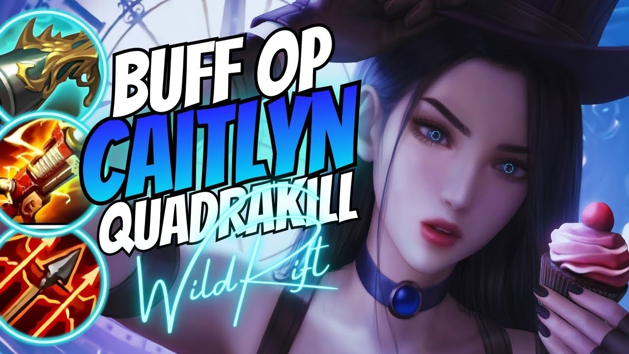 DEPOIS DO BUFF A CAITLYN FICOU FREE ELO NO WILD RIFT - BUILD TOP 1 CHINA