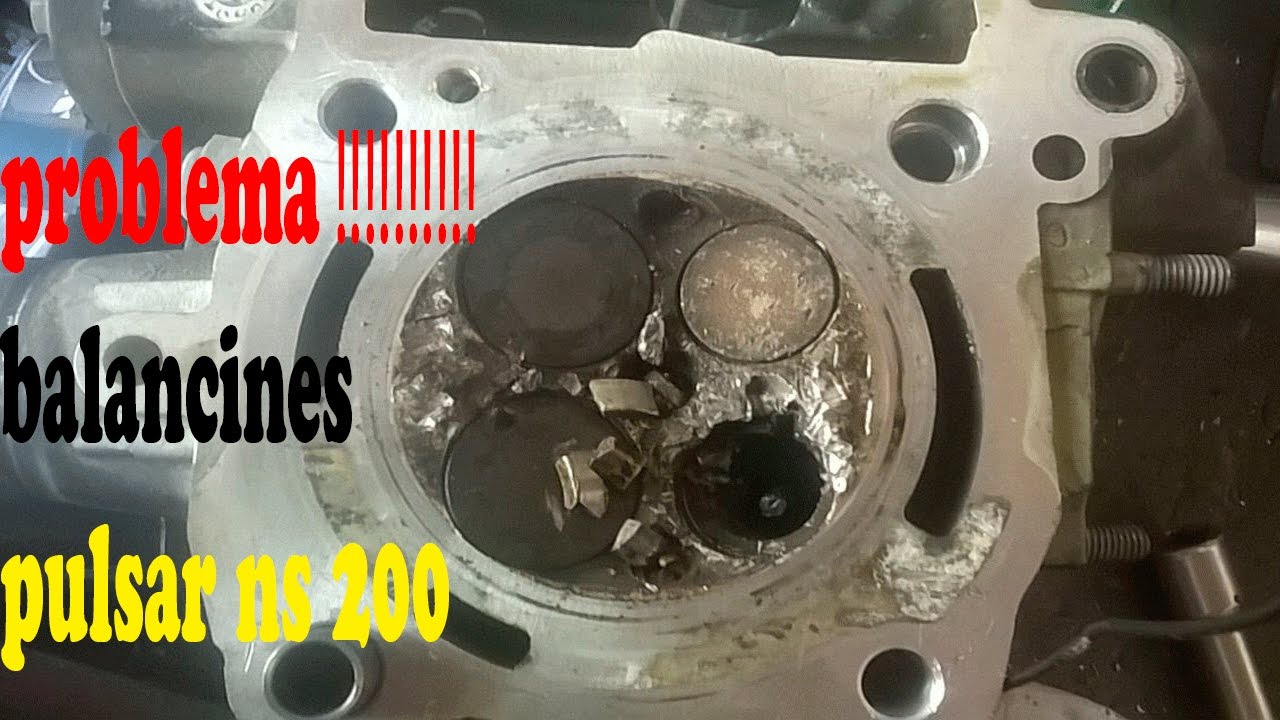 como evitar daño en culata de pulsar ns 200  ruido en balancines