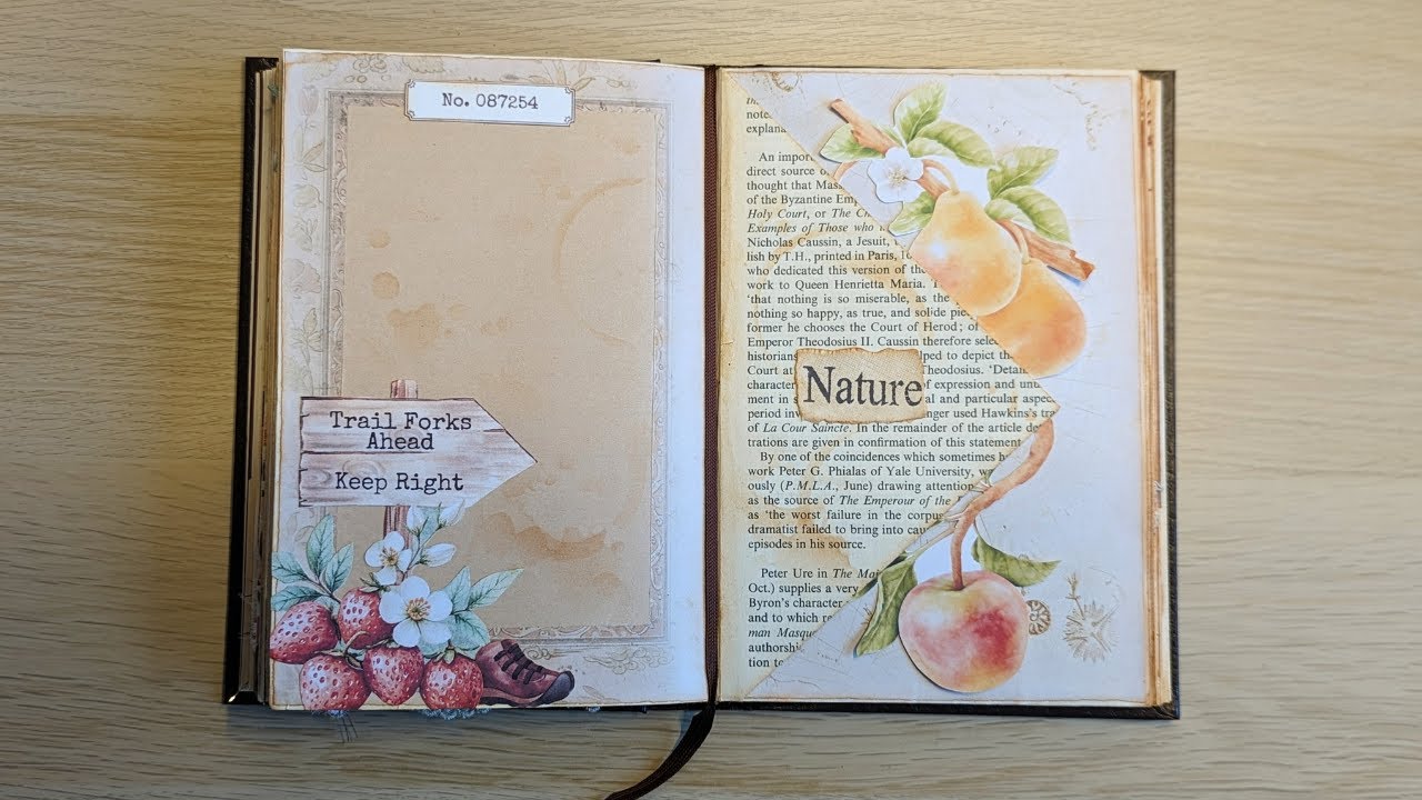 🌺 Through The Seasons 🌺 Altered Book Junk Journal ~ Summer Pages: Part 5