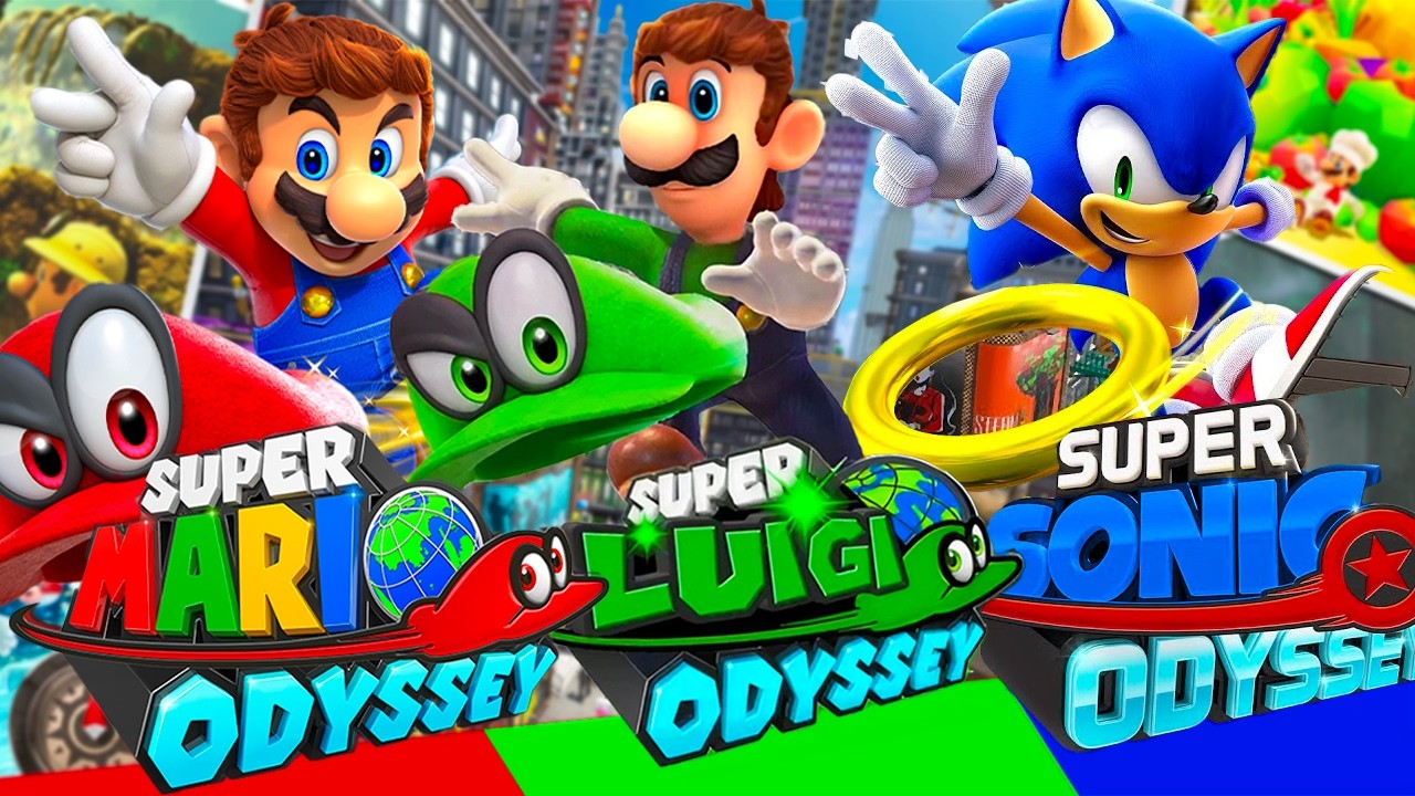 Super Mario Odyssey: Mario, Luigi & Sonic - Full Game Walkthrough