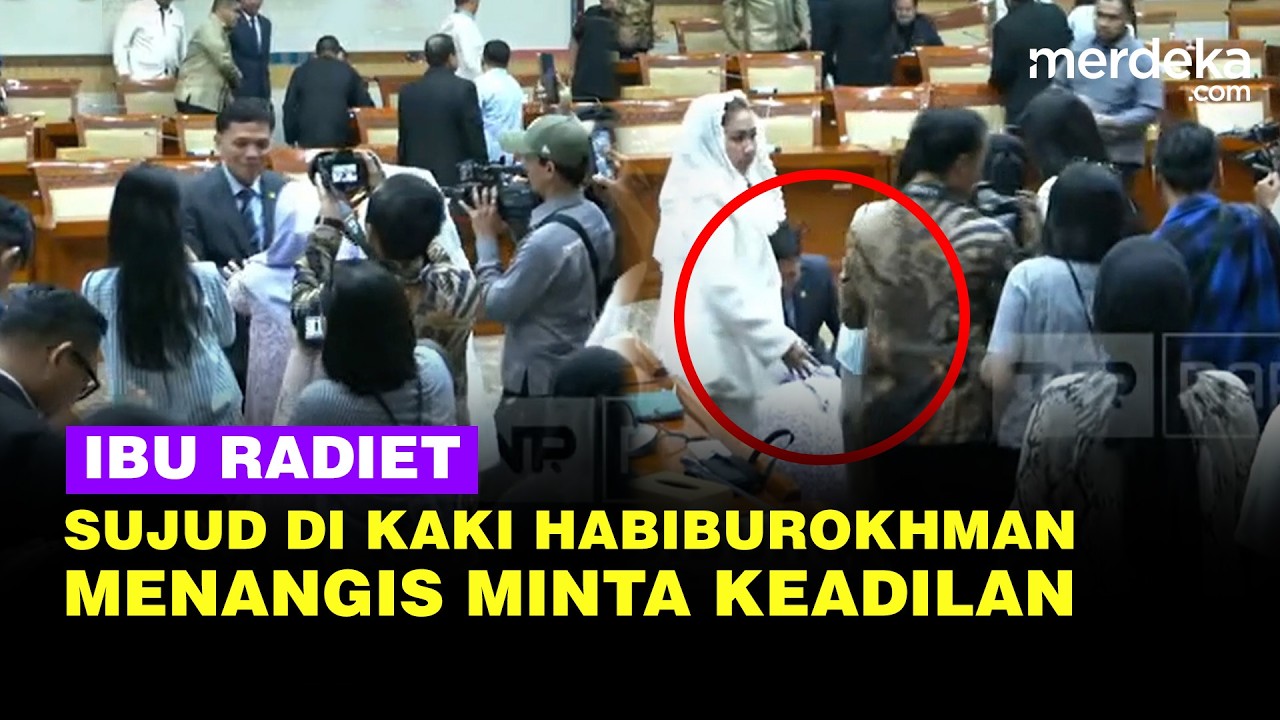 Momen Ibu Radiet Datangi Habiburokhman Komisi III DPR, Bersujud & Menangis Minta Keadilan