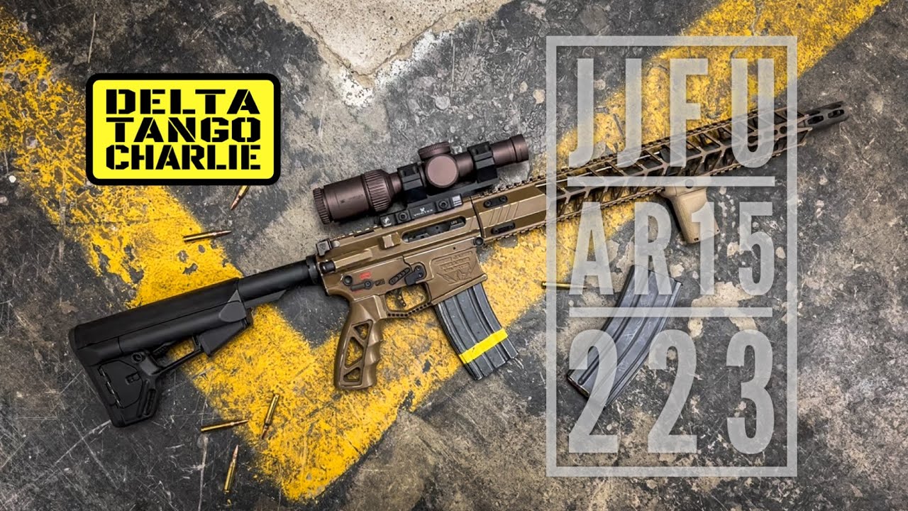 ( JJFU ) JESSE JAMES FIREARMS UNLIMITED, piece of art 223 AR15