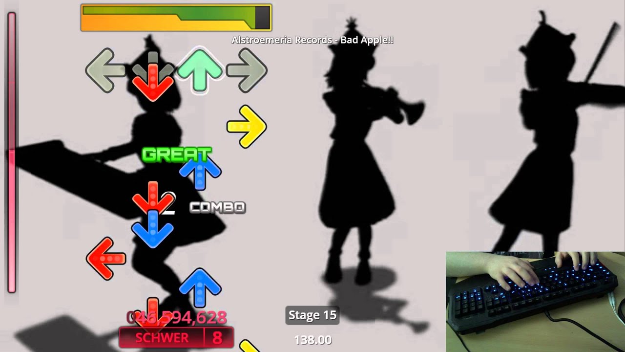 Stepmania - Bad Apple | Hard [8] + 125% Speed