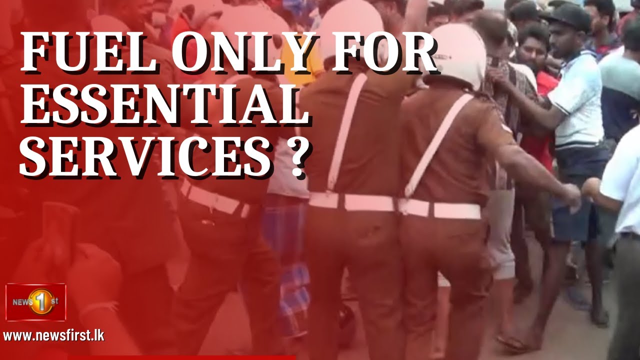 Chaos at filling station as the government declares fuel ONLY for essential services