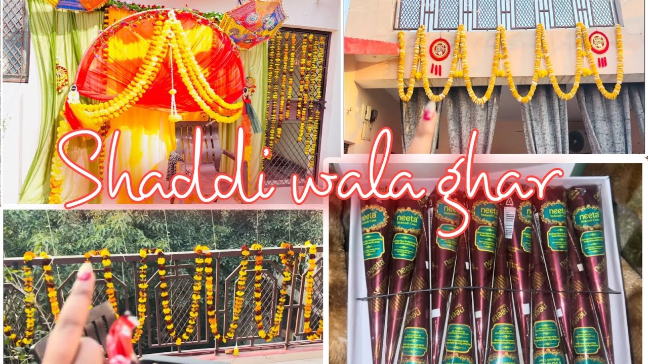 Shaadi Ki Taiyari 🥰 | Ghar Decoration for Wedding | Indian Wedding Vlog | brightHema