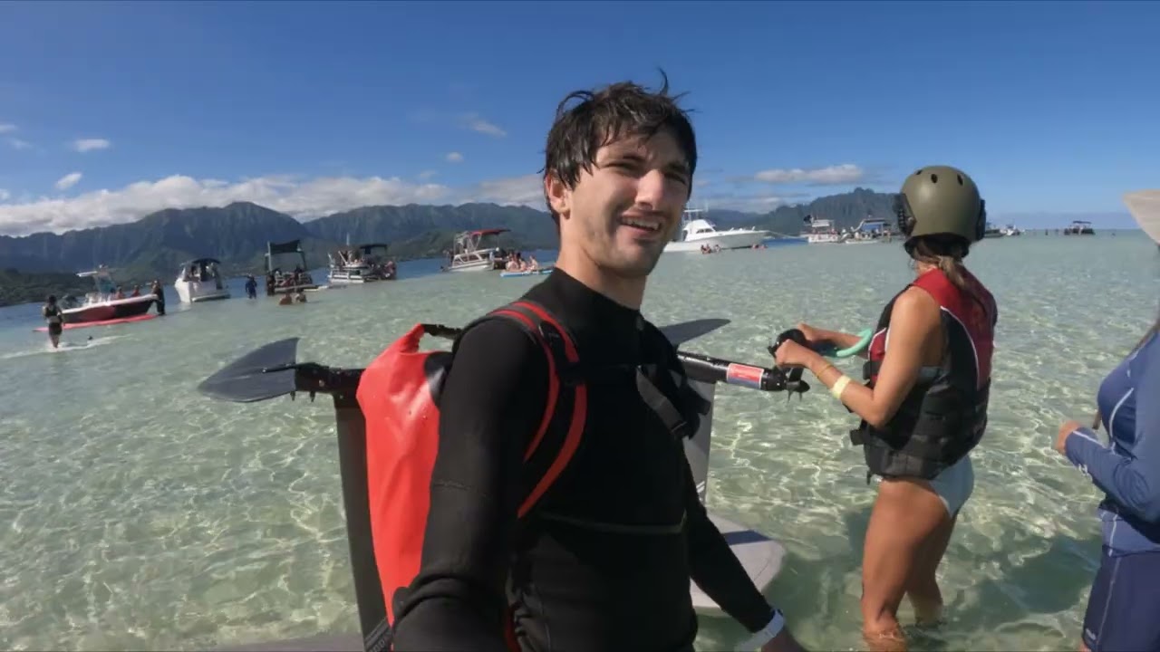 E-foil Kaneohe Sandbar, Hawaii with Miyuki 2023
