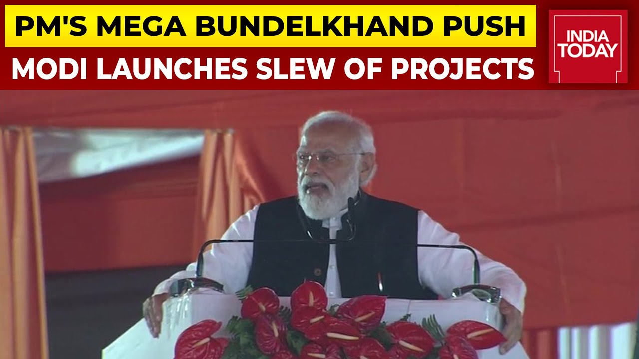 PM Modi Launches Multiple Development Projects In UP's Mahoba, Slams Previous 'Loot' Governments