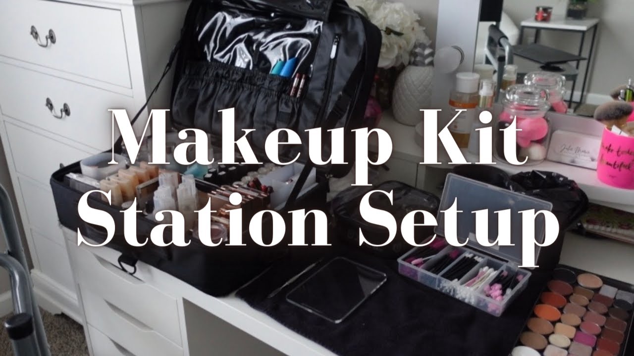 MAKEUP KIT STATION SETUP: Quick & efficient setup for jobs on-site