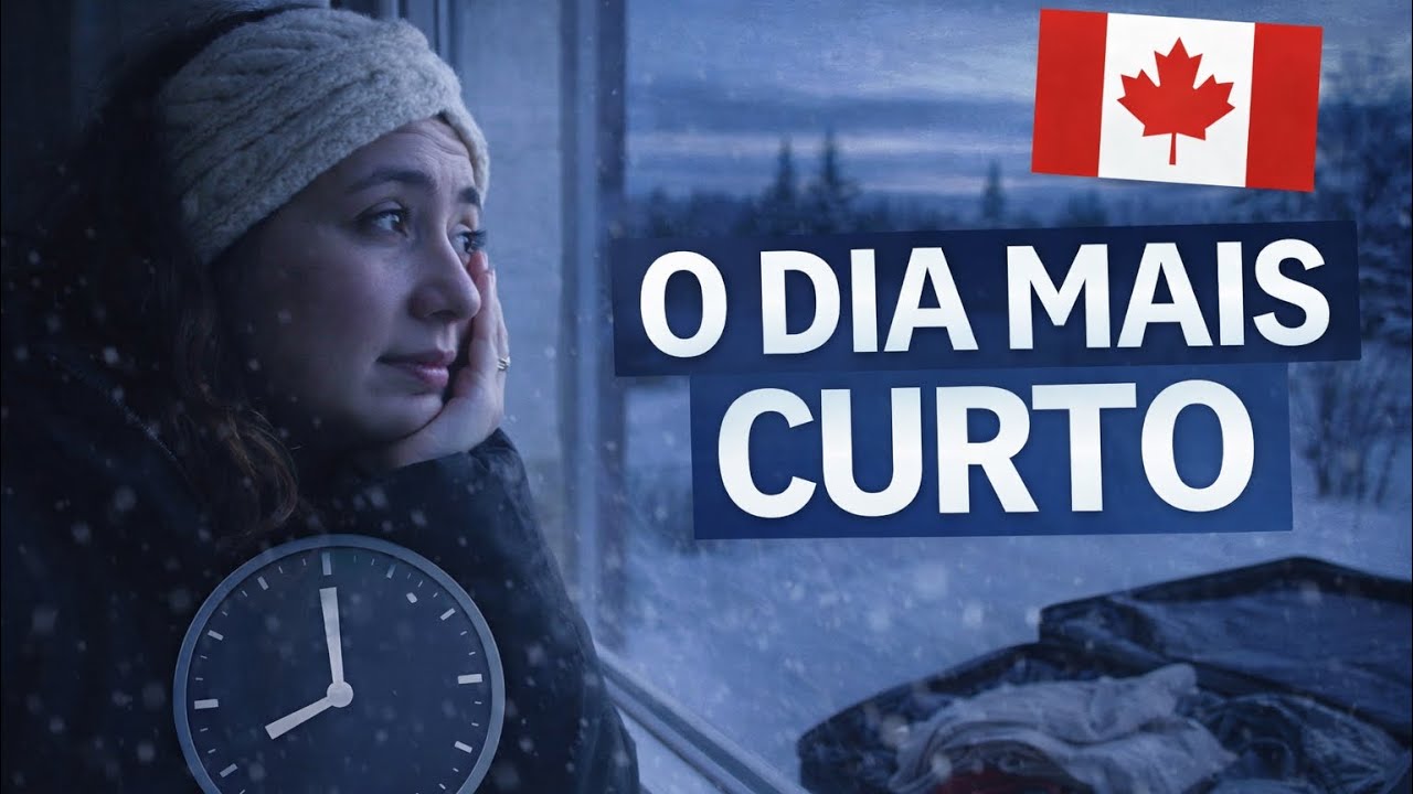 🇨🇦Como é o dia mais curto do ano no Canadá | Inverno real e preparando viagem pro Brasil ✨