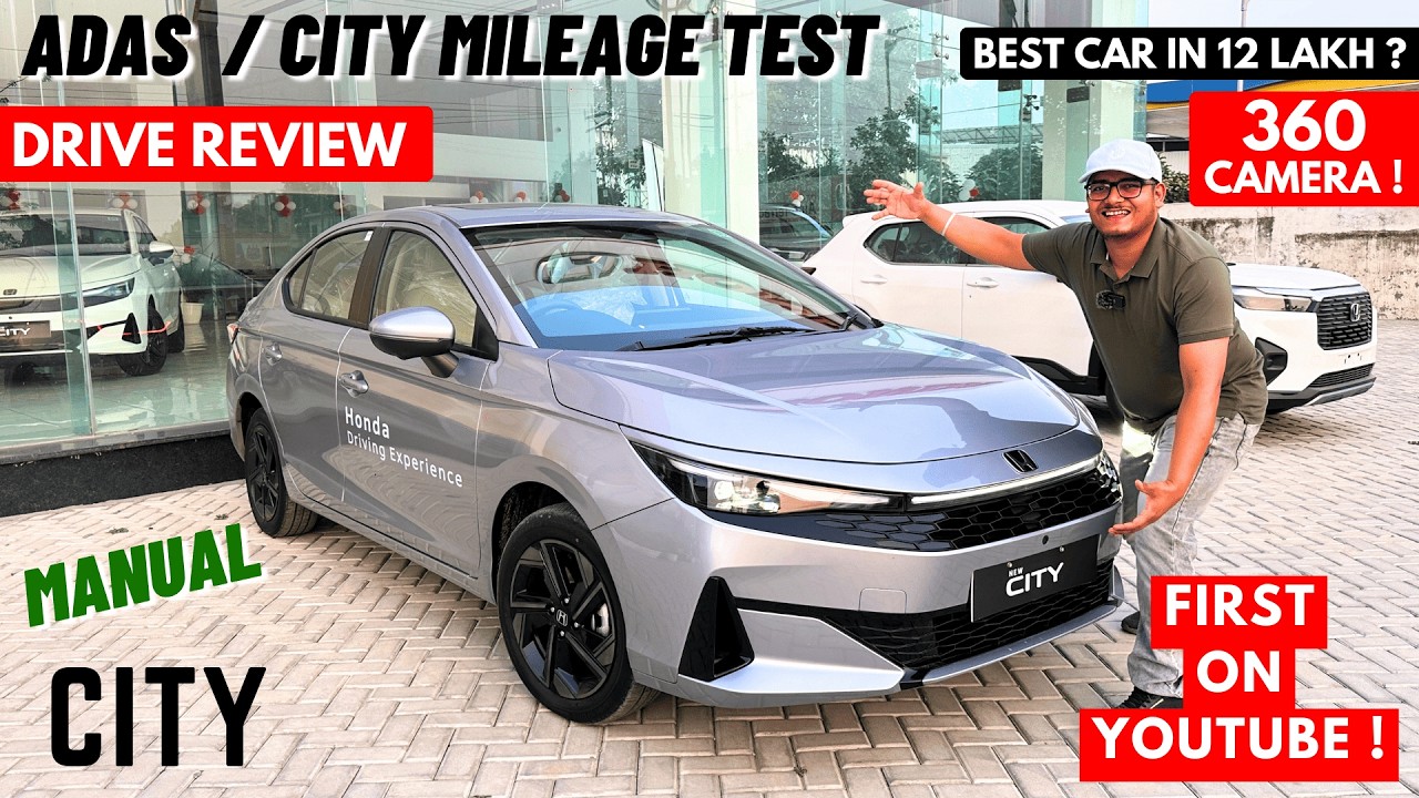 2026 Honda City Facelift Petrol Manual Drive Review - Mileage Test, Acceleration, ADAS | CityHighway