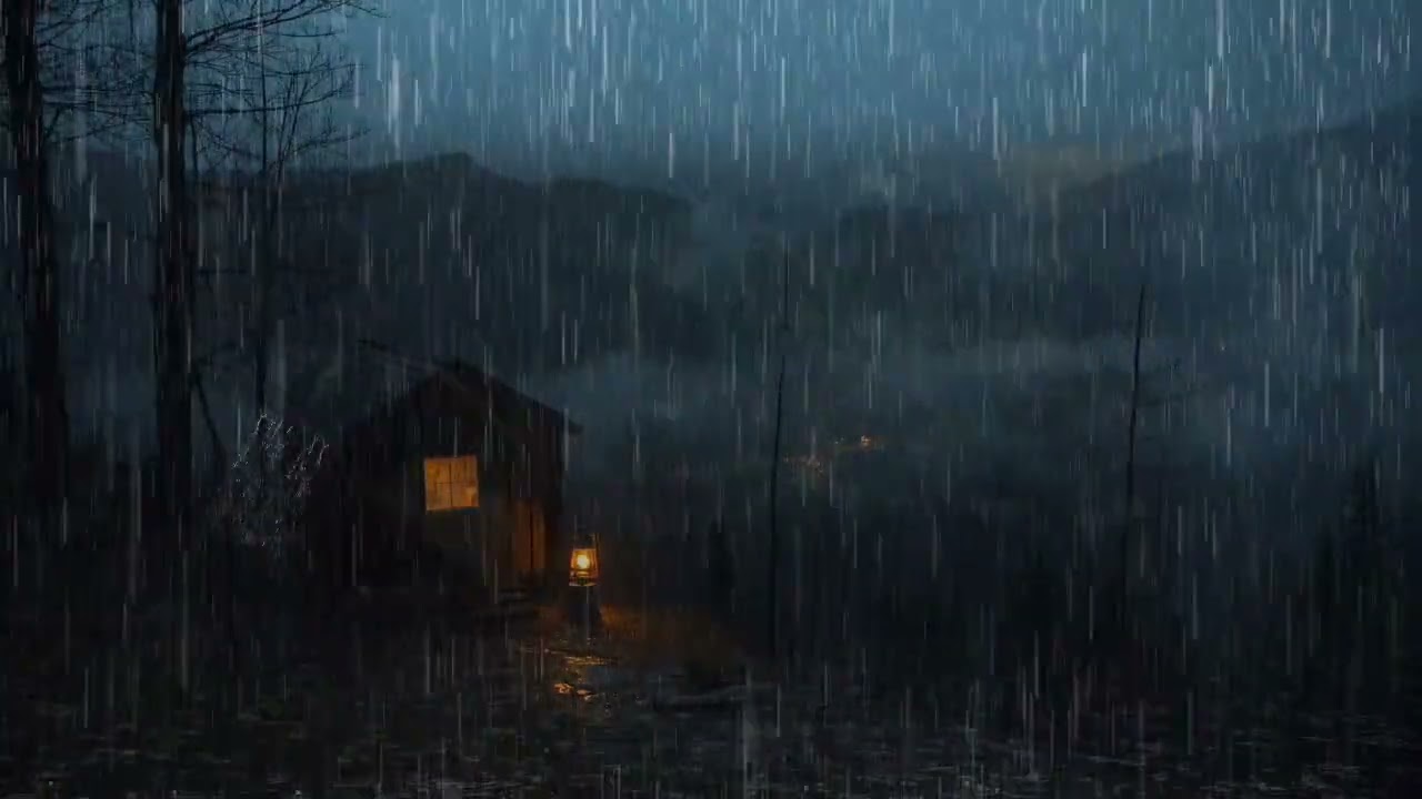 All You Need for Deep Sleep 🌙 Thunderstorm, Heavy Rain Sounds on Metal Roof & Powerful Thunder