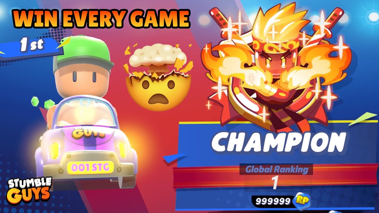 🔥 How to DOMINATE Champion Lobbies in Stumble Guys! Tips for Season 14 Ranked
