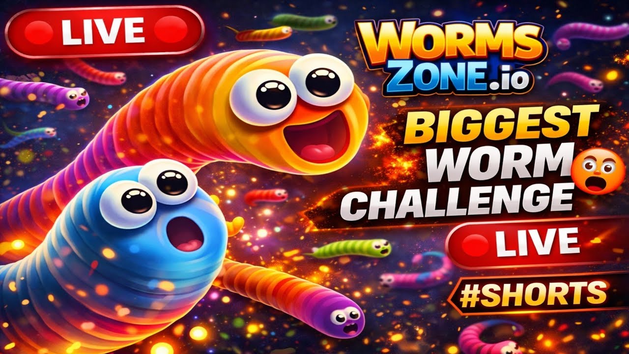 Worms Zone.io LIVE NOW 🔴 | High Score Challenge 😈 #live #shorts