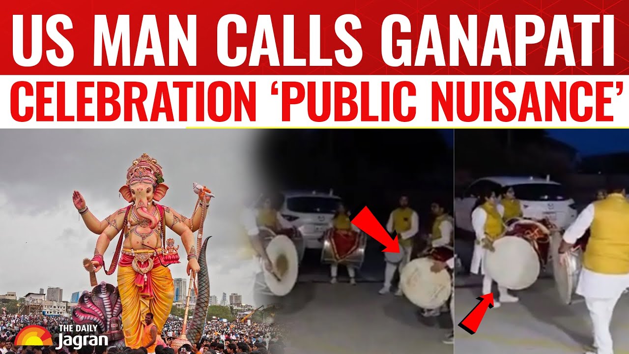 Viral Video: US Man Ridicules Ganesh Chaturthi Celebration in Texas, Calls it &lsquo;Public Nuisance&rsquo;