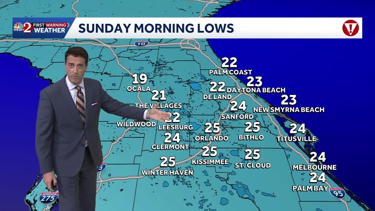 Frigid air moves in Saturday evening and sticks around through Monday morning! 1.30.26
