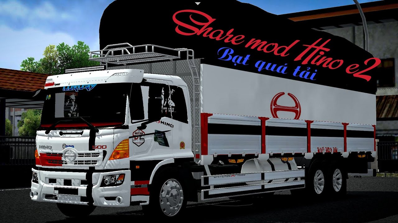 Share mod Hino E2 Bạt quá tải | Bus Simulator Indonesia 