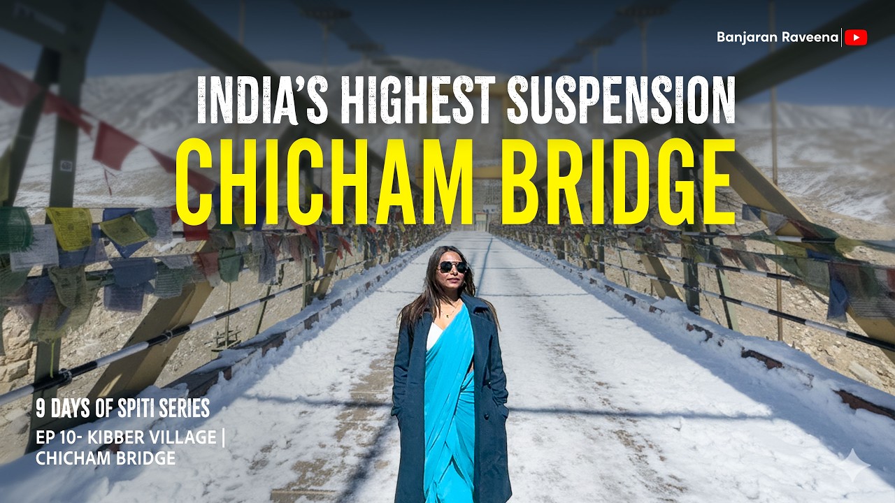 Saree pehnkar 😨 –20°C mein Asia ke highest suspension bridge par! Yeh kya ho gaya hamare saath?